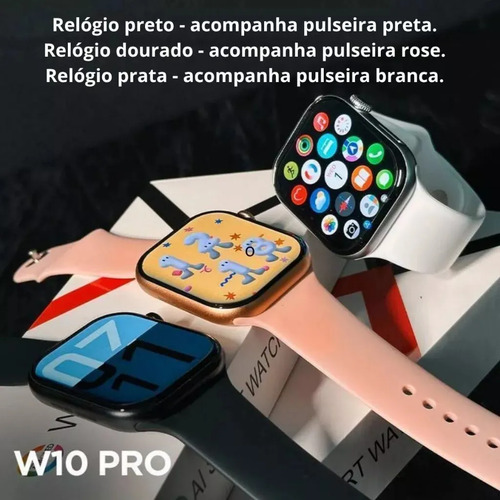 Smartwatch W10 Pro 46mm Serie 10 Amoled Chat Gpt Nfc Gps