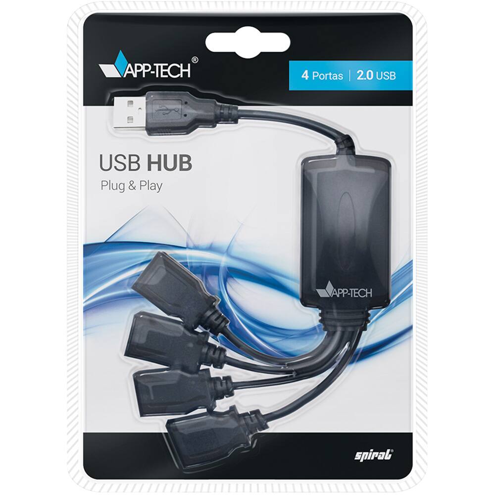 USB de 4 portas APP-TECH USB HUB